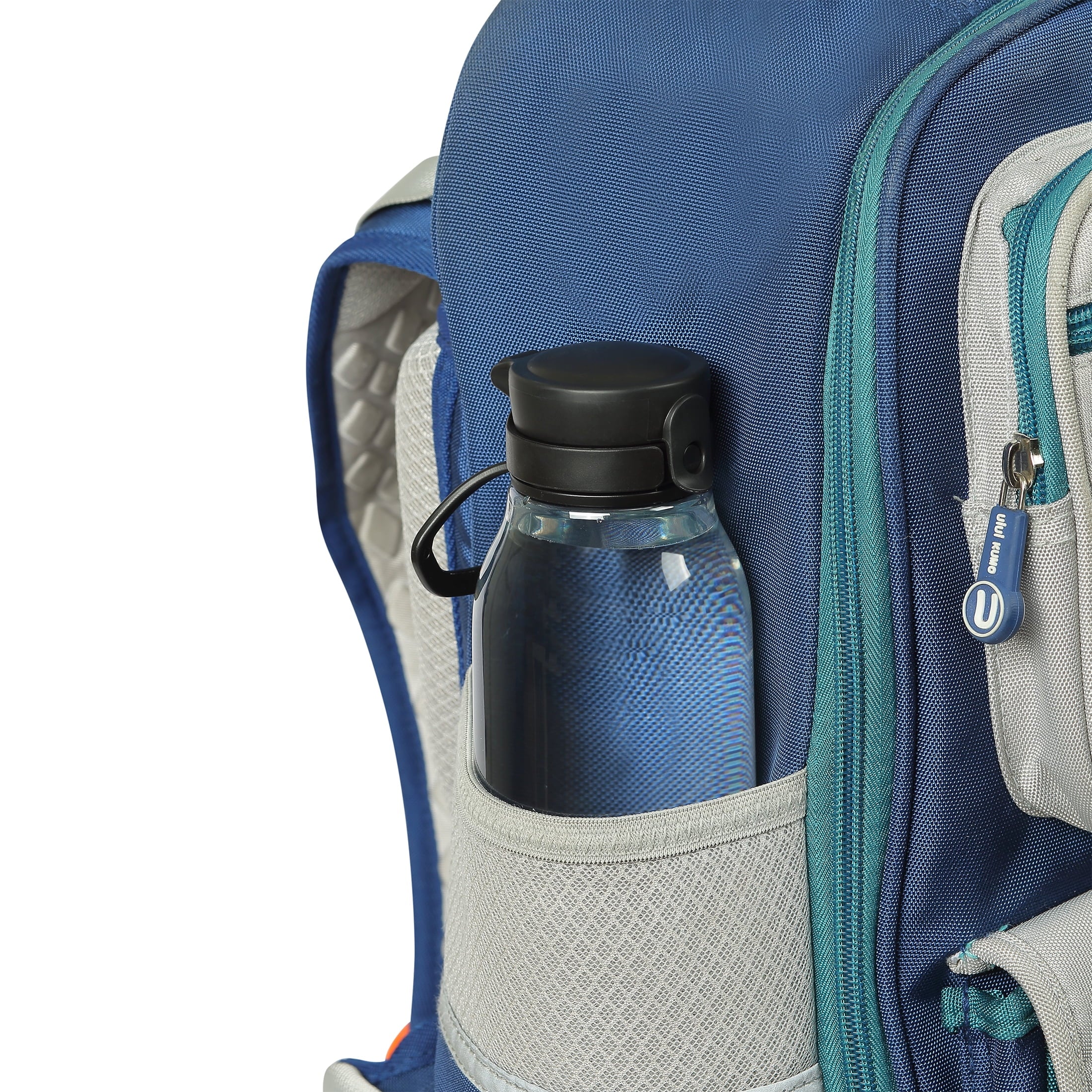 Kids Water Bottle, 16oz Plastic Bottle with Flip Top Chug Lid, BPA-Free, Blue - Image 3
