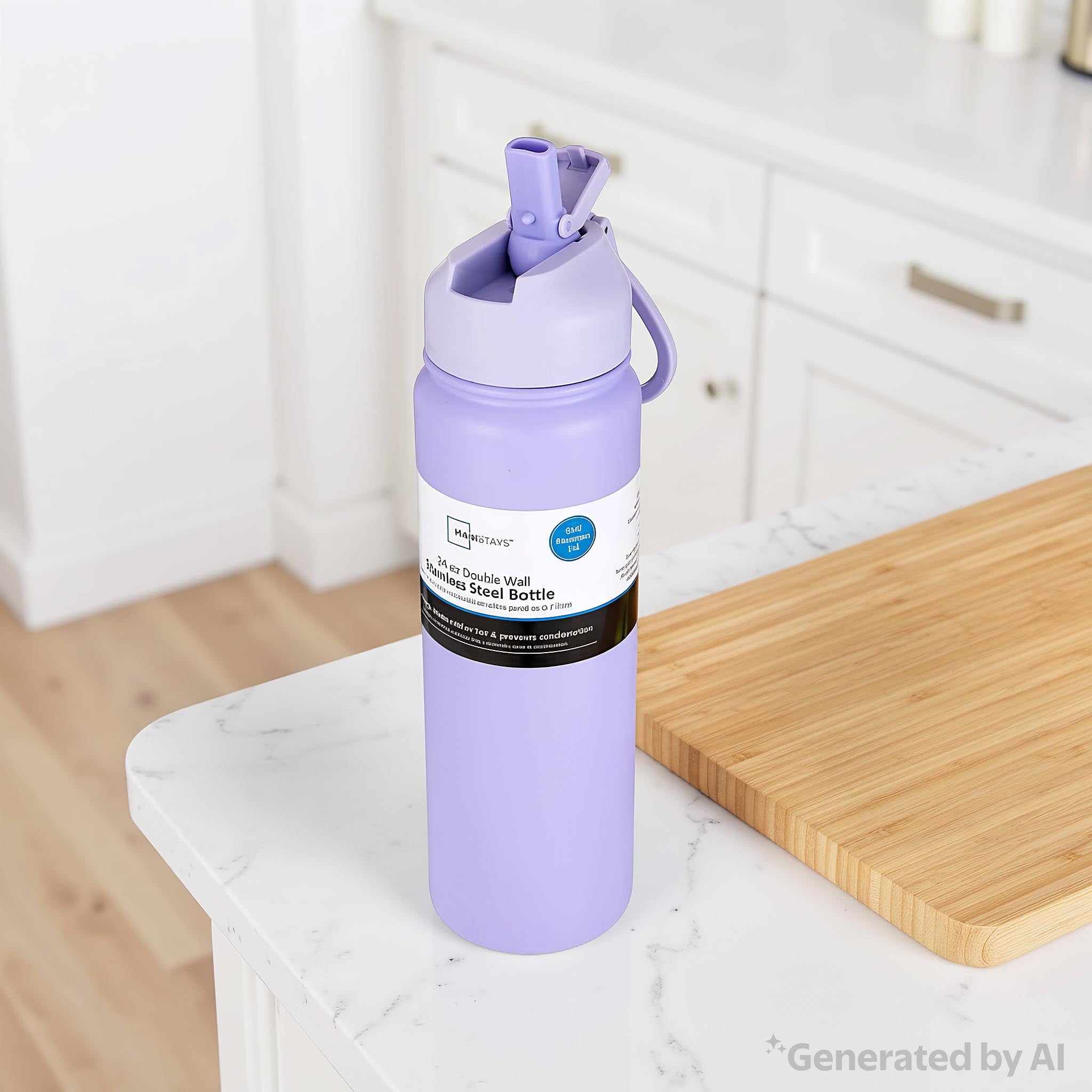 24oz Stainless Steel Double Wall Water Bottle - Image 2
