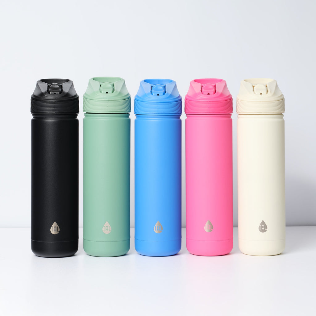 26oz Stainless Steel Ranger Water Bottle with Easy Sip Straw, Black - Image 6