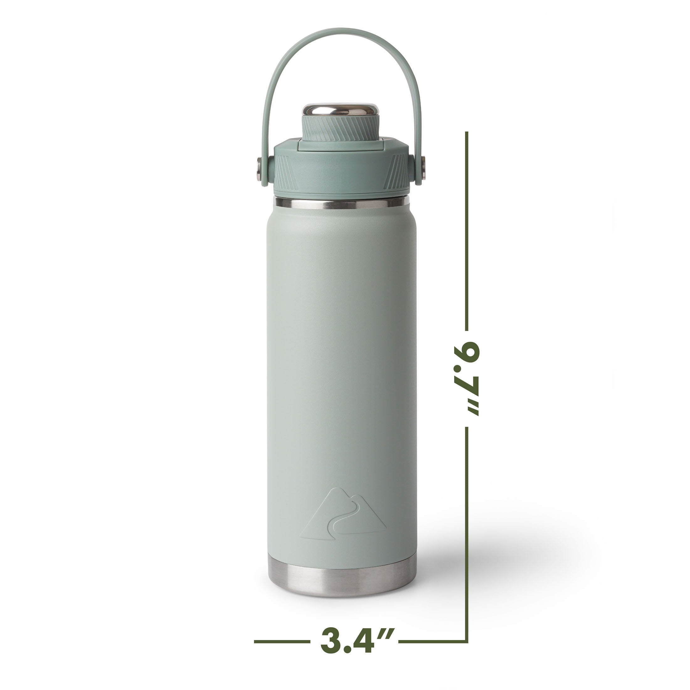 24 oz Stainless Steel Insulated Chug Water Bottle, Sage Green - Image 4
