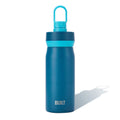 16 oz Stainless Steel Kids Water Bottle with Leakproof Flip-Top Chug Lid, Dark Blue