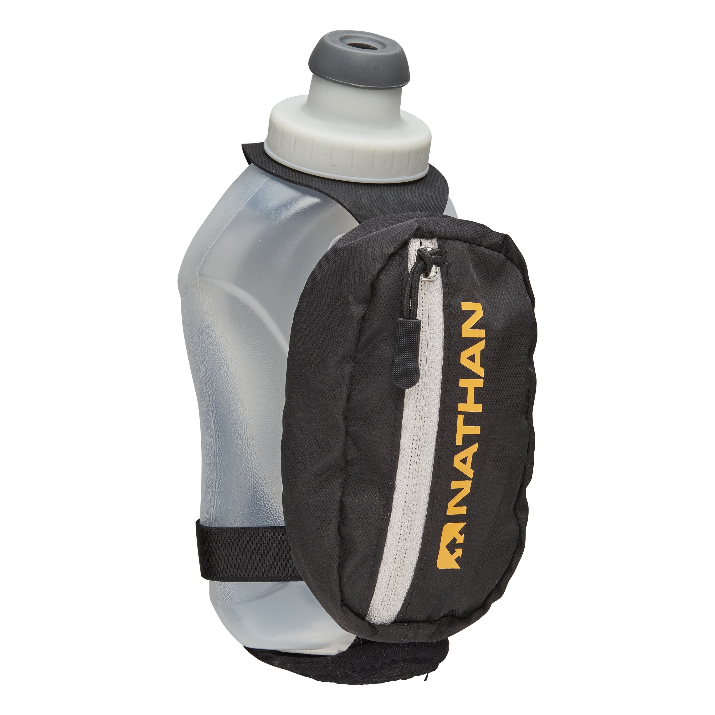 12oz Running Bottle Holder, Black/Marigold , 1 Pack