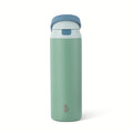 24oz Stainless Steel 2-in-1 Straw and Chug Water Bottle with Push Lid, Sage