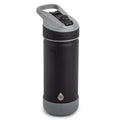 Stainless Steel Ranger Straw Kids Water Bottle 18oz, Black