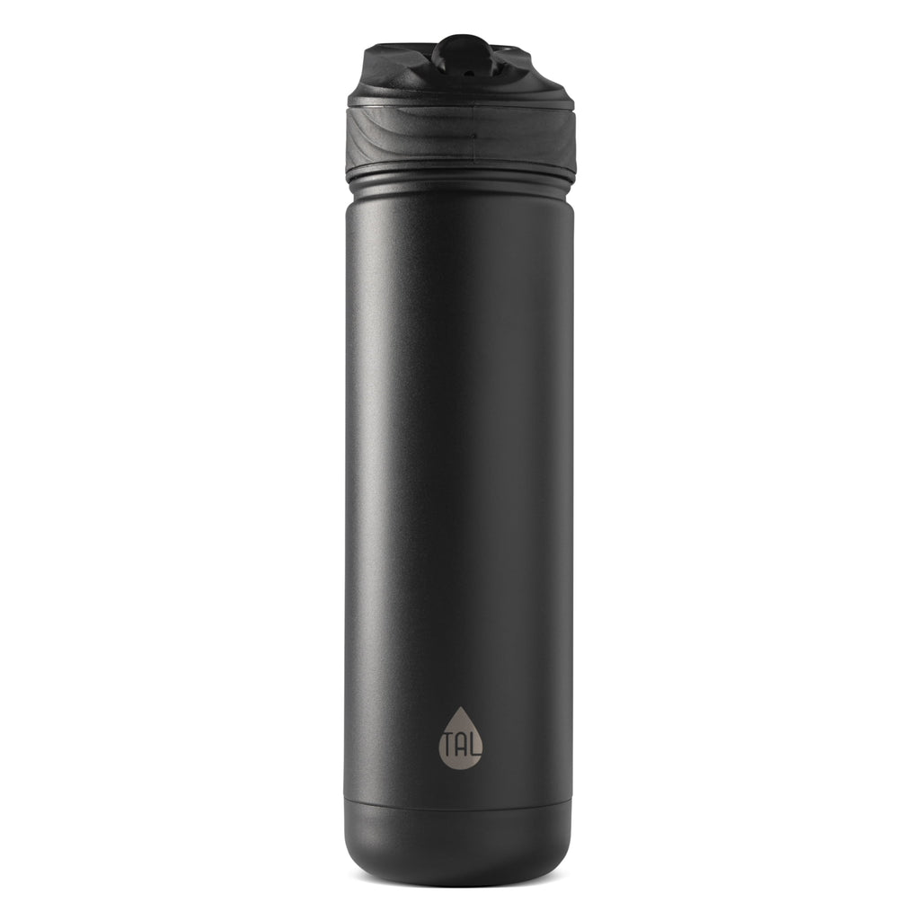 26oz Stainless Steel Ranger Water Bottle with Easy Sip Straw, Black