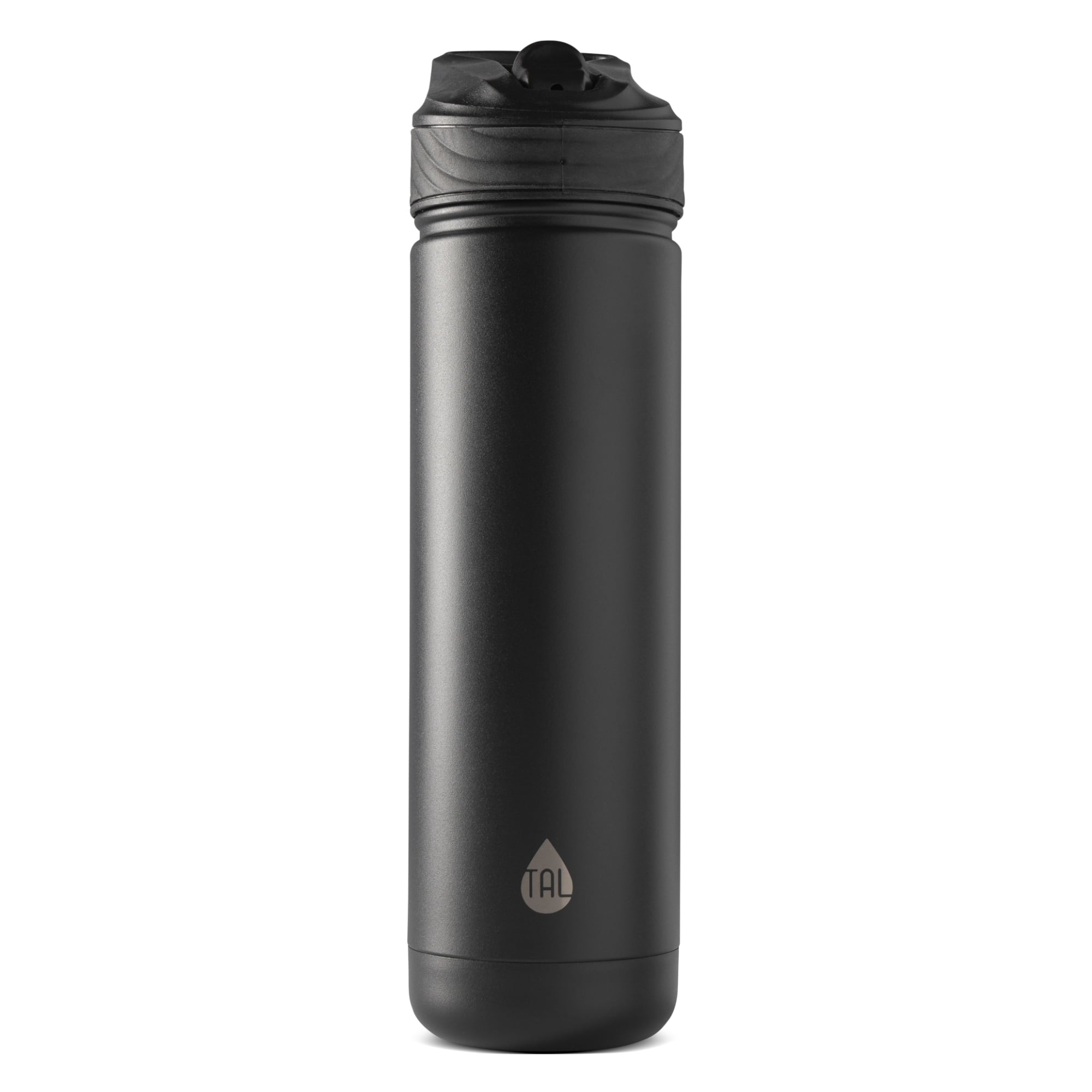 26oz Stainless Steel Ranger Water Bottle with Easy Sip Straw, Black