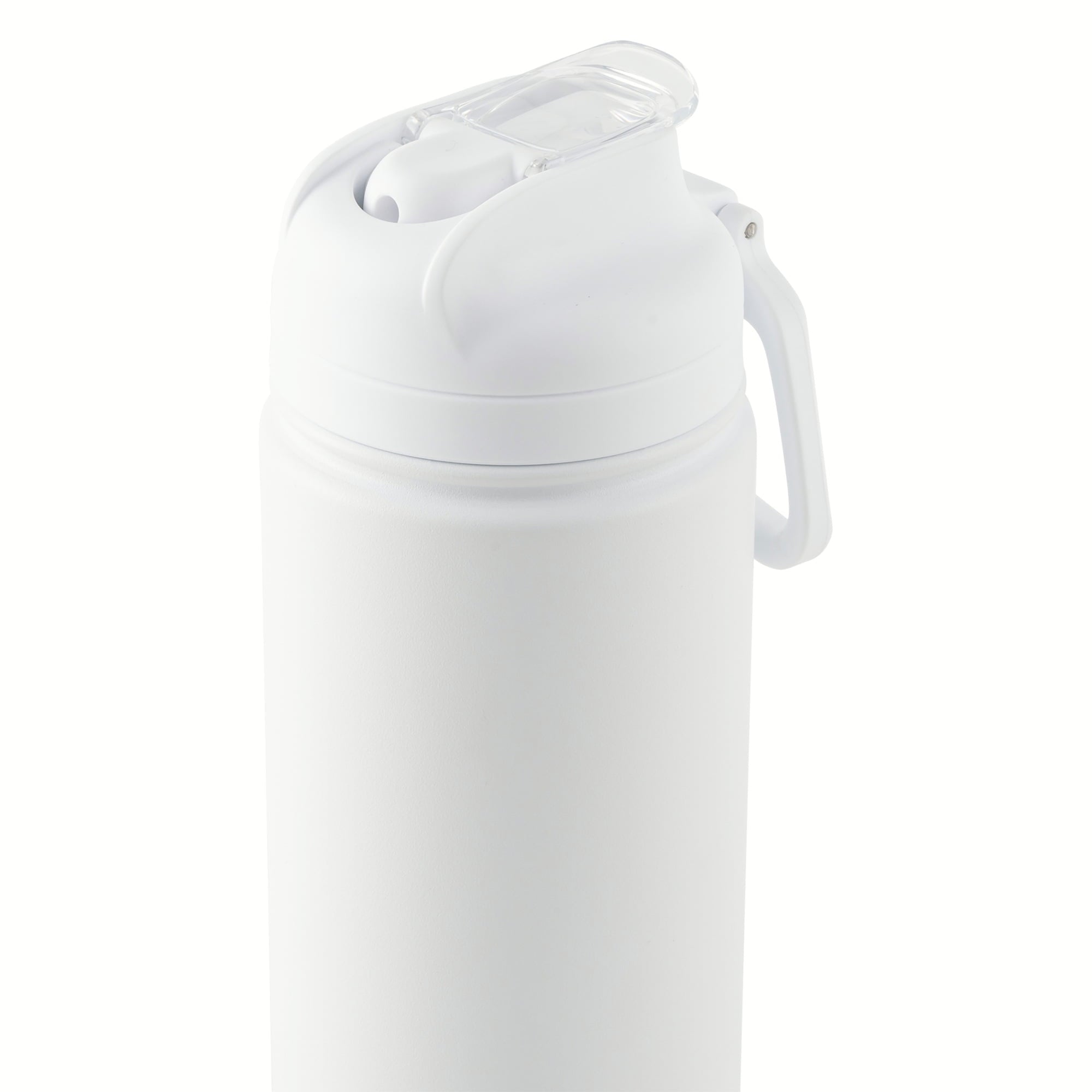 24 oz Stainless Steel Sip Water Bottle, White - Image 5