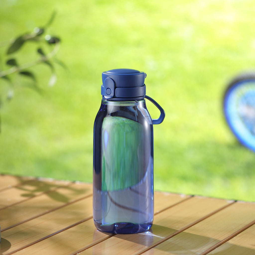 Kids Water Bottle, 16oz Plastic Bottle with Flip Top Chug Lid, BPA-Free, Blue - Image 5