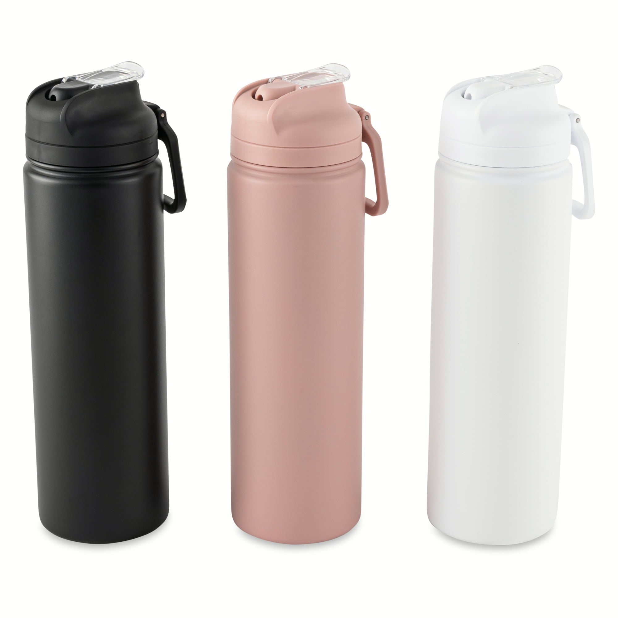 24 oz Stainless Steel Sip Water Bottle, Black - Image 3